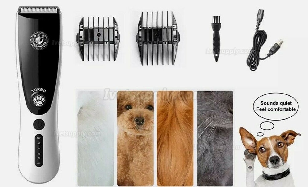 Pet Hair Clippers Low Noise Dog Cat Grooming Clipper Electric Shaver Trimmer Kit